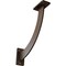 Ekena Millwork Bradford Steel Bracket, Hammered Brown 2"W x 11"D x 11"H BKTM02X11X11BRHBR - alternate 1